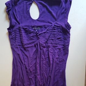 Eco Rain XL Purple Sleeveless Top